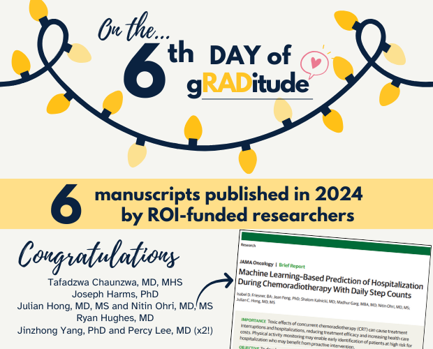 Day 6 of the ROI's 12 Days of gRADitude