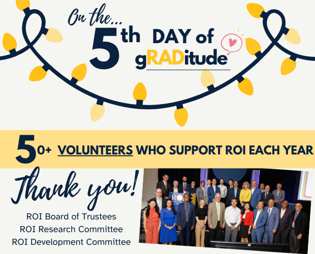 Day 5 of the ROI's 12 Days of gRADitude