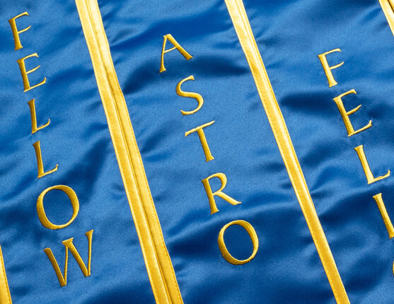 Image: Blue sash worn by the ASTRO Fellows